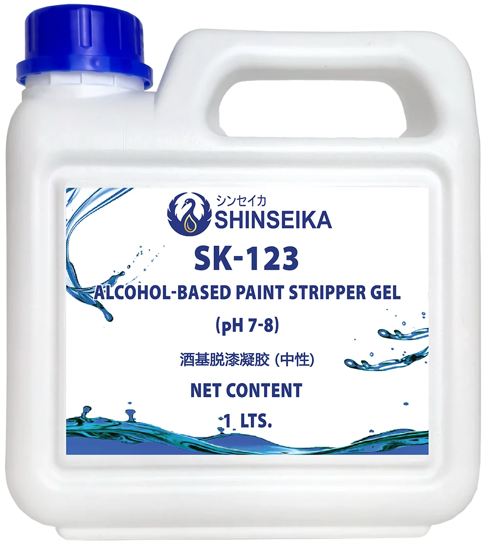 ภาพสำหรับ SK-123 เจลลอกสีทาบนพื้นผิวที่มีแอลกอฮอล์เป็นส่วนประกอบ (pH 7-8)